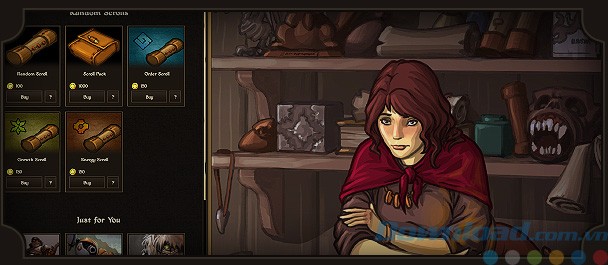 Cửa hàng trong game Scrolls