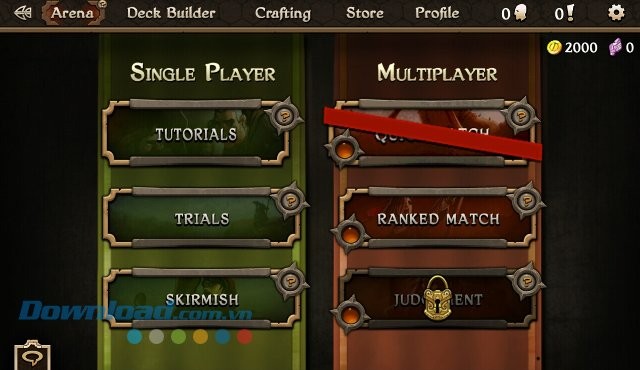 Các chế độ chơi trong game Scrolls