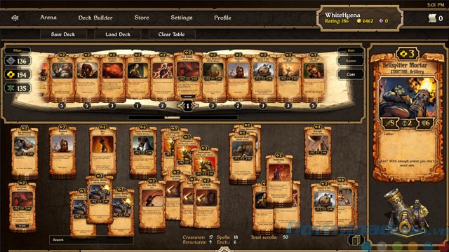 Tạo bộ bài tùy chỉnh trong Scrolls cho Mac