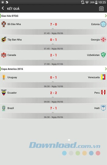 Kết quả trận đấu