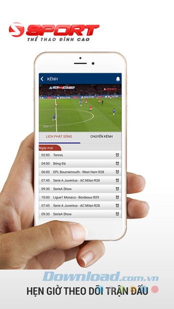 Hẹn giờ xem bóng đá