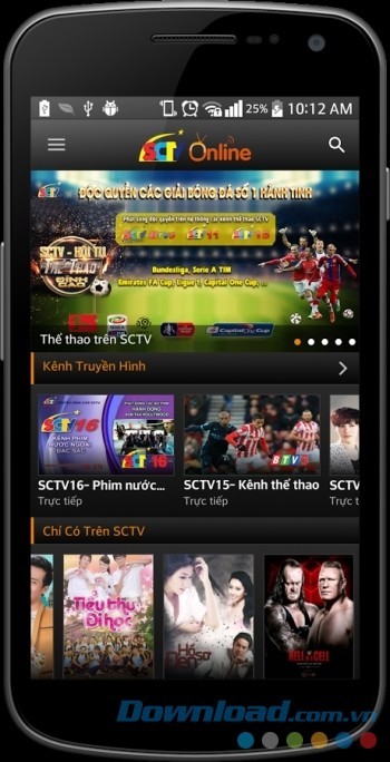 Ứng dụng cung cấp dịch vụ xem ti vi trực tuyến