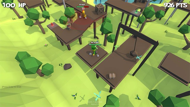 Bản đồ game Scuttlers được vẽ tay rất dễ thương