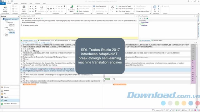 Nhiều tính năng hỗ trợ dịch thuật