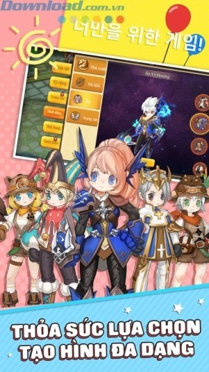 Tạo diện mạo đẹp cho nhân vật