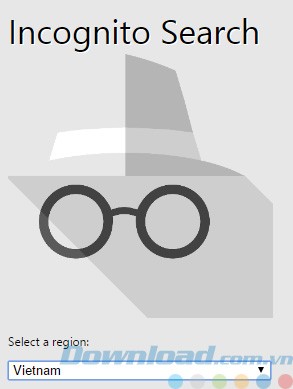 Chọn vùng tìm kiếm