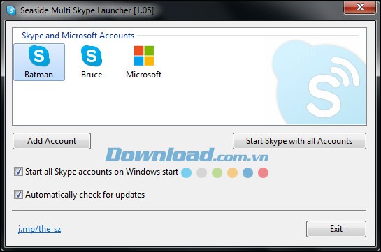 Seaside Multi Skype Launcher