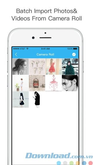 Nhập nhiều ảnh, video cùng lúc
