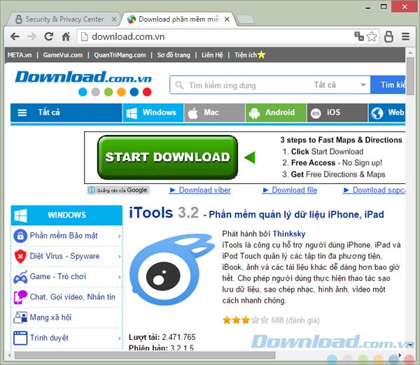 Giao diện Secure Browser