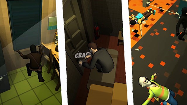 Kết hợp nhiều chiến lược để phòng chống cũng như bẫy trộm trong game Security Guy