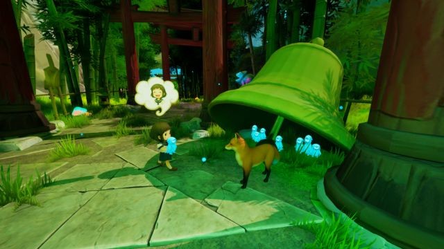 Tương tác với các linh hồn và động vật hoang dã thân thiện trong Seina: a Tale Of Spirits game