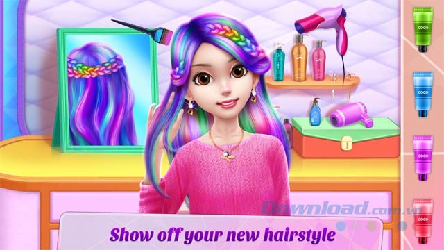 Thử kiểu tóc mới