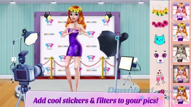 Áp dụng bộ lọc và nhãn dán