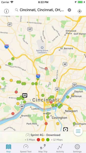 Kiểm tra tốc độ mạng và độ phủ sóng tại nơi bạn quan tâm