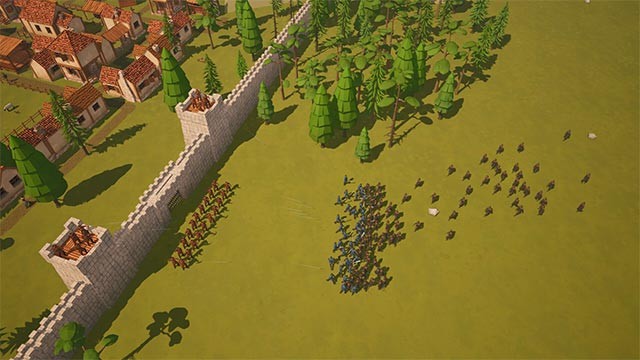 Xây dựng tường thành, hệ thống bẫy và tháp pháo để phục vụ cho chiến đấu, bảo vệ chiến lợi phẩm