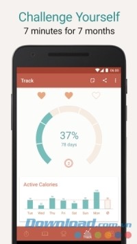 Seven cho Android thử thách người dùng tập luyện 7 phút mỗi ngày
