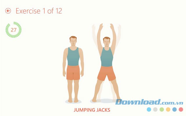 Ứng dụng tập thể dục cho Windows