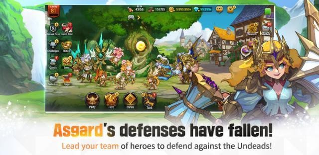 Dẫn dắt đội quân anh hùng của bạn chiến đấu với những kẻ đến từ cõi chết trong game Seven Hearts