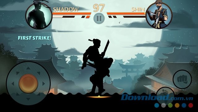 Điều khiển bằng nút bấm và joystick