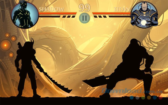 Tham gia vào các trận đấu kinh điển trong game đối kháng Shadow Fight 2