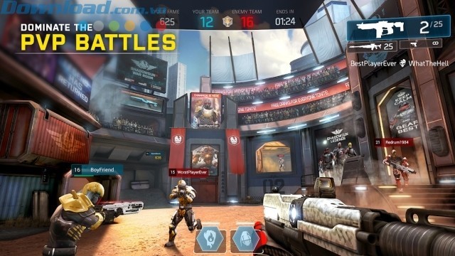 Đối đầu trong những trận PvP khốc liệt