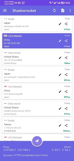 Shadowrocket là tiện ích proxy giúp phân tích khi truy cập web