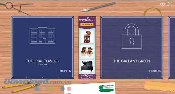 Các lựa chọn tòa nhà đa dạng