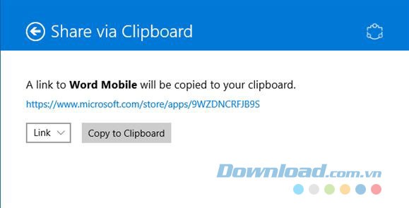 Chia sẻ nội dung nhanh chóng