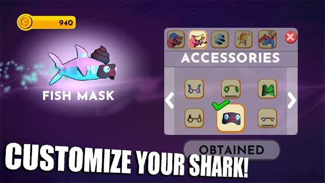 Tùy chỉnh con cá mập của bạn với nhiều phụ kiện trang trí hài hước