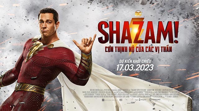 Poster phim Shazam! Cơn Thịnh Nộ Của Các Vị Thần khởi chiếu từ 17/3 trên toàn thế giới