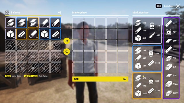 Mua bán và trao đổi những vật phẩm thu được trong Ship Graveyard Simulator