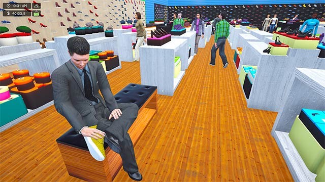 Quản lý cửa hàng giày dép trong game mô phỏng chiến lược Shoes Store Simulator