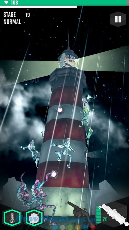 Quái không ngừng trèo lên ngọn hải đăng