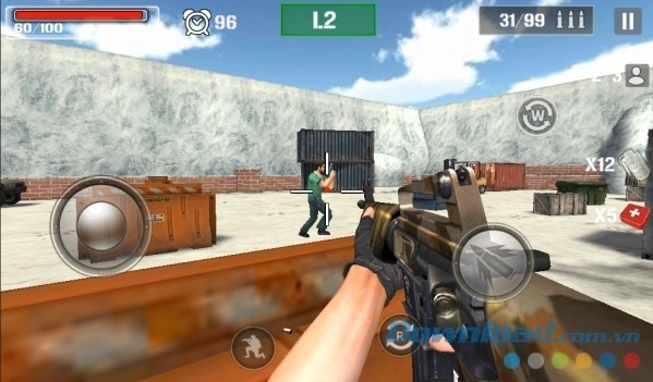 Ngắm mục tiêu và bắn thật chuẩn xác để qua màn trong Shoot Hunter-Gun Killer cho Android