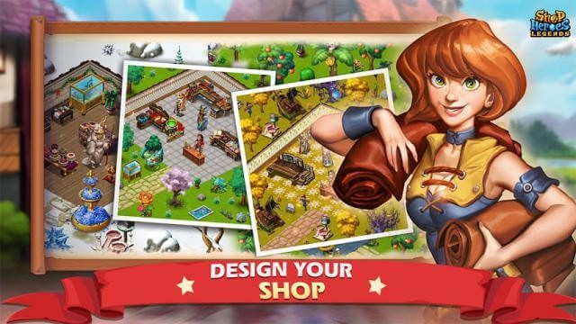 Chơi Shop Heroes Legends và thiết kế shop của bạn