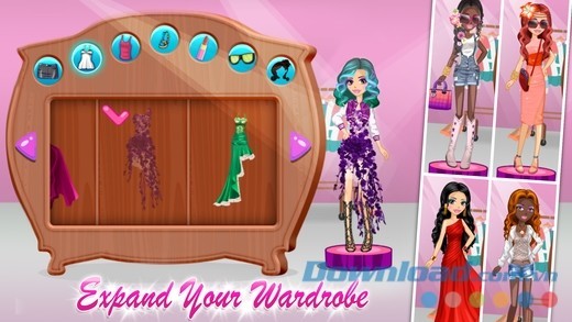 Shopaholic World: Dress Up cho iOS cung cấp tính năng mở rộng tủ đồ ấn tượng