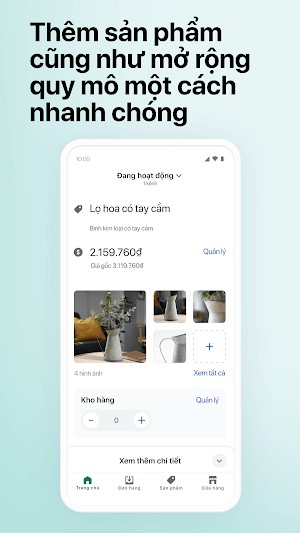 Thêm sản phẩm để bán hàng nhanh chóng