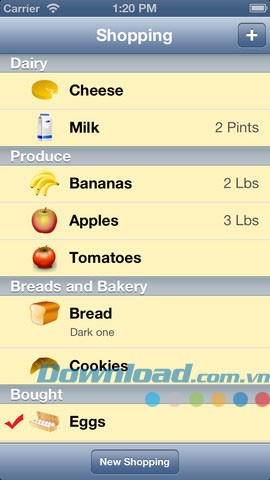Shopping List Free for iOS