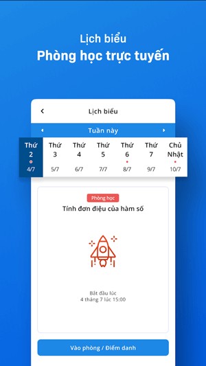 Lịch biểu phòng học trực tuyến