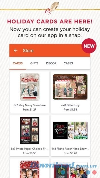 Thiết kế thiệp Giáng Sinh hoặc kỳ nghỉ theo phong cách độc đáo