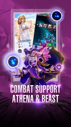 Các nữ thần và quái thú hỗ trợ chiến đấu