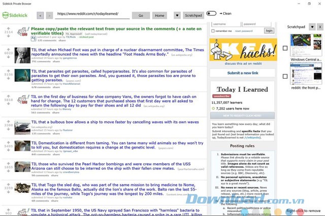 Tính năng Scratchpad