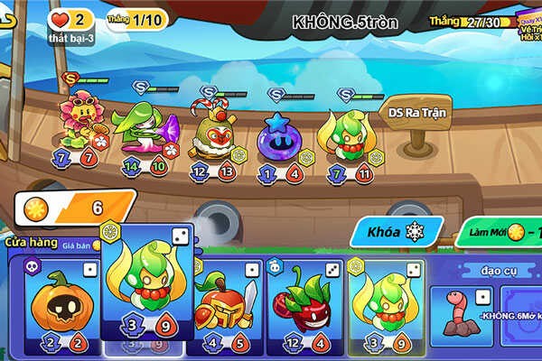 Game chiến thuật xây dựng đội hình chiến đấu qua các vòng đấu tự động