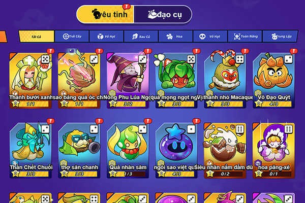 Các chiến binh chia làm các hệ tộc và mỗi chiến binh đều có kỹ năng riêng