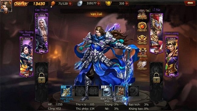 Chi tiết nhân vật trong game