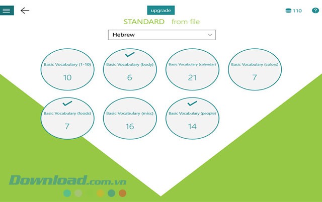 Quản lý từ đã học theo danh mục