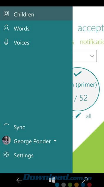 Các lựa chọn của ứng dụng