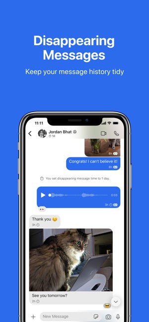 Tin nhắn tự hủy trong Signal app