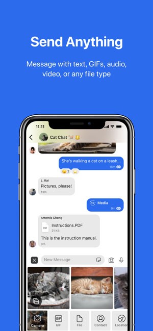 Chia sẻ mọi thứ - ảnh, video, file...