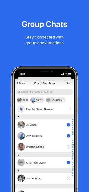 Chat nhóm trên Signal Mobile